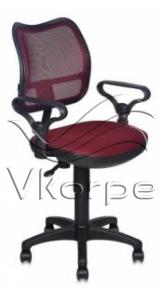 Кресло Бюрократ CH-799/CH/TW-13N спинка сетка бордовый сиденье темно-бордовый TW-13N