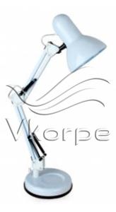 Светильник Camelion KD-313 C01 (13639) настольный на основание E27 белый 60Вт