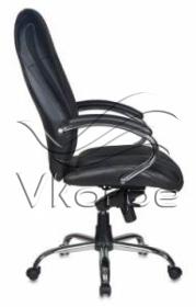 Кресло руководителя Бюрократ T-9930SL/Black черный кожа крестовина хром