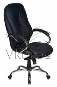 Кресло руководителя Бюрократ T-9930SL/Black черный кожа крестовина хром