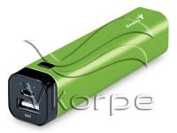 Мобильный аккумулятор Genius ECO-U267 Li-Ion 2600mAh 1A зеленый