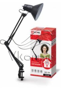 Светильник Inhome СНС-13Ч настольный на струбцине E27 черный 60Вт