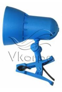 Светильник Трансвит НАДЕЖДА1MINI (NADEZHDA1MINI/BLU) настольный на прищепке E27 синий лазурь 40Вт