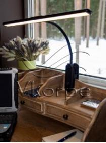 Светильник Lucia FLEX Accu Clip (L555) настольный на прищепке черный 10Вт Светильник Lucia FLEX Accu Clip (L555) настольный на прищепке черный 10Вт