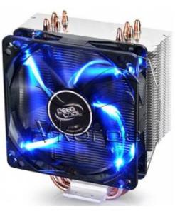 Устройство охлаждения(кулер) Deepcool GAMMAXX 400 BLUE BASIC Soc-AM4/AM3+/1150/1151/1200 4-pin 18-30dB Al+Cu 130W 640gr LED Ret