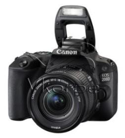 Зеркальный Фотоаппарат Canon EOS 200D черный 24Mpix EF-S 18-55mm f/3.5-5.6 DC III 3" 1080p Full HD SDXC Li-ion