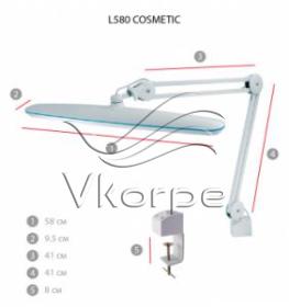 Светильник Lucia Cosmetic (L580) настольный на струбцине белый 24Вт