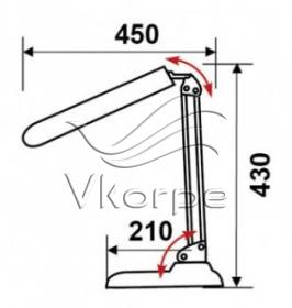 Светильник Трансвит ДЕЛЬТА 1У (Delta1U/Bl) настольный на подставке G23 черный 11Вт Светильник Трансвит ДЕЛЬТА 1У (Delta1U/Bl) настольный на подставке G23 черный 11Вт