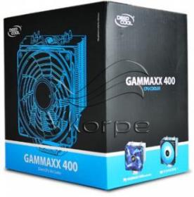 Устройство охлаждения(кулер) Deepcool GAMMAXX 400 BLUE BASIC Soc-AM4/AM3+/1150/1151/1200 4-pin 18-30dB Al+Cu 130W 640gr LED Ret