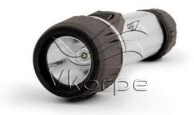 Фонарь универсальный Яркий Луч S-110 SilverLine серебристый/черный лам.:светодиод. AAx2