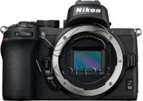 Фотоаппарат Nikon Z50 черный 20.9Mpix 3.2" 4K WiFi NIKKOR Z DX 16-50mm VR + FTZ EN-EL25 Фотоаппарат Nikon Z50 черный 20.9Mpix 3.2" 4K WiFi NIKKOR Z DX 16-50mm VR + FTZ EN-EL25