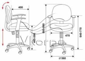 Кресло Бюрократ CH-356AXSN серый 10-128 Кресло Бюрократ CH-356AXSN серый 10-128