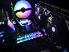 Устройство охлаждения(кулер) Deepcool Watercooler CASTLE 240 V2 Soc-AM4/AM3+/1150/1151/1200/2011 4-pin 18-30dB Al 250W 1396gr LED Ret