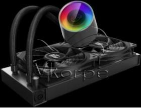 Устройство охлаждения(кулер) Deepcool Watercooler CASTLE 240 V2 Soc-AM4/AM3+/1150/1151/1200/2011 4-pin 18-30dB Al 250W 1396gr LED Ret