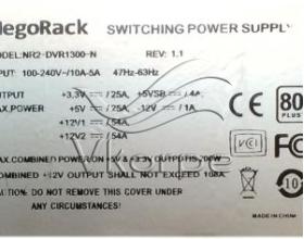 Серверный блок питания 2U с резервированием 2х1300Вт NegoRack NR2_DVR1300_N