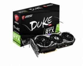 Видеокарта MSI PCI-E RTX 2080 DUKE 8G OCV1 nVidia GeForce RTX 2080 8192Mb 256bit GDDR6 1515/14000/HDMIx1/DPx3/Type-Cx1/HDCP Ret
