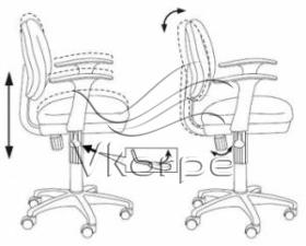 Кресло Бюрократ CH-356AXSN серый 10-128 Кресло Бюрократ CH-356AXSN серый 10-128