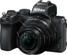 Фотоаппарат Nikon Z50 черный 20.9Mpix 3.2" 4K WiFi NIKKOR Z DX 16-50mm VR + FTZ EN-EL25 Фотоаппарат Nikon Z50 черный 20.9Mpix 3.2" 4K WiFi NIKKOR Z DX 16-50mm VR + FTZ EN-EL25