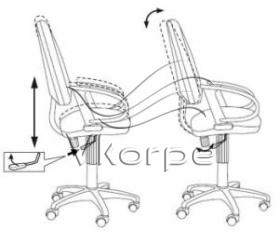 Кресло Бюрократ CH-300AXSN/#Grey серый JP-15-1
