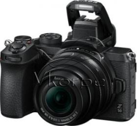 Фотоаппарат Nikon Z50 черный 20.9Mpix 3.2" 4K WiFi NIKKOR Z DX 16-50mm VR + FTZ EN-EL25 Фотоаппарат Nikon Z50 черный 20.9Mpix 3.2" 4K WiFi NIKKOR Z DX 16-50mm VR + FTZ EN-EL25