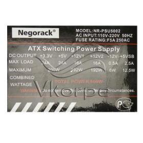 Блок питания PS/2 500Вт NegoRack NR_PSU5002 Блок питания PS/2 500Вт NegoRack NR_PSU5002