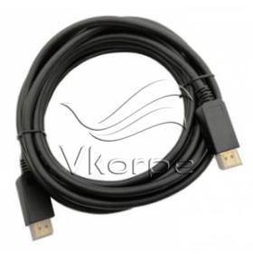 Кабель 1.2v DisplayPort (m) DisplayPort (m) 5м черный