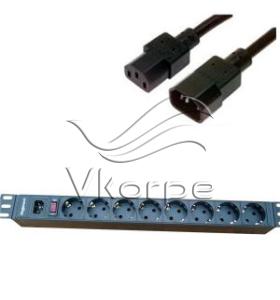 Блок силовых розеток в стойку NegoRack производитель