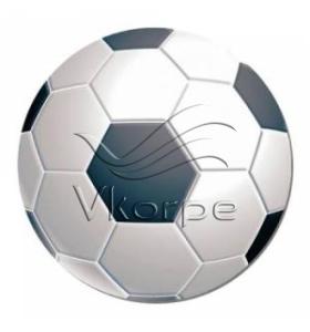 Коврик для мыши Fel FS-5880904 Футбольный мяч круглый 3mm