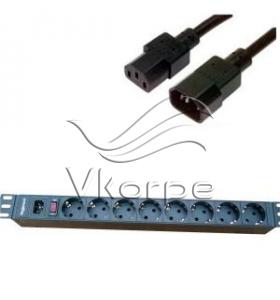 Блок силовых розеток в стойку NegoRack NR_PDU8_50