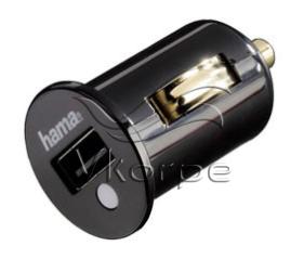 Зарядное устройство USB Hama H-106346 автомобильное, компактное, 2.1А, 1 разъем