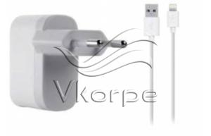 Зарядное устройство Belkin 2.1A + Lightning cable белый (F8J100vf04-WHT)