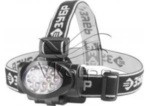 Фонарь налобный Зубр 56438 черный лам.:светодиод. 100lx AAAx3