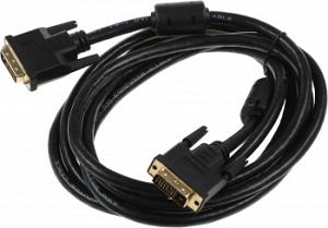 Кабель Ningbo DVI-D (m)/DVI-D (m) 3м. феррит.кольца черный