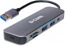 Разветвитель USB 3.0 D-Link DUB-1325/A1A 2порт. серый Разветвитель USB 3.0 D-Link DUB-1325/A1A 2порт. серый