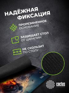 Коврик для мыши Cactus Burning tank рисунок 300x250x3мм (CS-MPC-D04M)