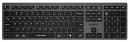 Клавиатура A4Tech Fstyler FBX50C черный USB беспроводная BT/Radio slim Multimedia (FBX50C GREY)