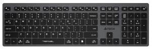 Клавиатура A4Tech Fstyler FBX50C черный USB беспроводная BT/Radio slim Multimedia (FBX50C GREY)