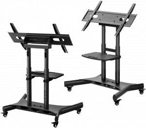 Стойка для телевизора Onkron TS1380 черный 50"-83" макс.70кг напольный мобильный