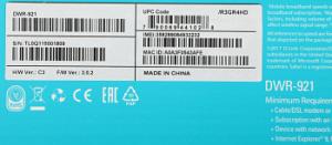 Роутер беспроводной D-Link DWR-921 N300 10/100/1000BASE-TX черный