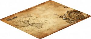 Коврик для мыши Cactus Antique map 220x180x2мм (CS-MPC-P08XS)
