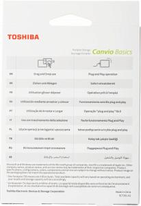 Жесткий диск Toshiba USB 3.0 1Tb HDTB510EK3AA Canvio Basics 2.5" черный