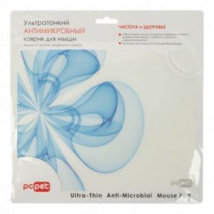 Коврик для мыши PC Pet Blue Flower AM02 серый рисунок