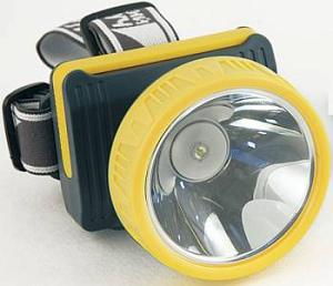 Фонарь налобный Яркий Луч LH-200A "Обходчик" желтый/серый 5Вт лам.:светодиод. (4606400616245)