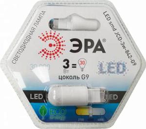 Лампа светодиодная Эра JCD-3w-842-G9 3Вт (упак.:3шт)