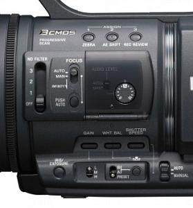 VideoCamera Sony HDR-FX1000E black 3CMOS 20x IS opt 3.2" 1080i MS miniDV/HDV 