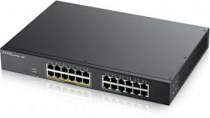 Коммутатор Zyxel GS1900-24EP-EU0101F (L2) 24x1Гбит/с 12PoE+ 130W управляемый