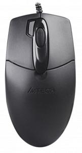 Мышь A4Tech OP-730D черный оптическая 1200dpi USB 4but