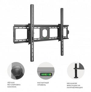Кронштейн для телевизора Onkron UT4 черный 55"-100" макс.75кг настенный наклон