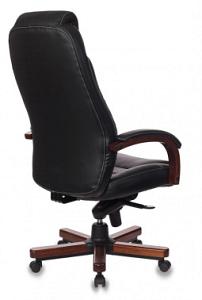 Кресло руководителя Бюрократ T-9923WALNUT черный кожа крестов. металл/дерево
