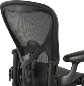 Кресло эргономичное Herman Miller Aeron C Large черный сетка с подголов. крестов. пластик